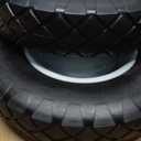 4.80/4.00-8 Tire and Wheel, 16" Flat Free Solid Wheelbarrow Tire with 5/8"&3/4" Bearings 3" Hub, 14"-16" Universal Fit Wheelbarrow Tires for Hand Truck/Garden Trailer/Trolley/Wagons