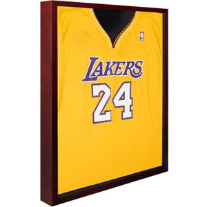 1DOT2 16x20 Large Shadow Box Frame, Jersey Frame Display Case with Grade A Natural Pine Wood Acrylic Front and Metal Hanger Shadowbox Frame Display Depth of 1",Cherry Red