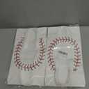 16pcs Baseball Party Gift Bags, 2 Styles Kraft Paper Double-Sided Baseball Snack Goodie Treat Bags with Handle for Sports Themed Birthday Party Supplies