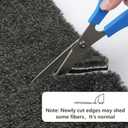 PURE ERA Cuttable Carpet Stair Treads 36 X 9.5 Inch Dark Gray 14 Pcs | Self Adhesive Peel and Stick Non Slip Stair Treads for Wooden Steps,Washable Reusable, Trimable Stair Protector, Reduce Noise