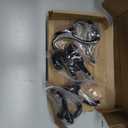 PEOIAOY 5 Pack Coat Hooks Wall Mount Heavy Duty Utility Retro Double Hooks for Hanging Coats,Hat, Towel, Key, Robe, Scarf, Bag, Cap (Black)