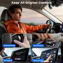 2026 Upgrade 3 in 1 Screen Mirror iOS Phone, Wired to Wireless CarPlay Adapter, 5.0GHz Bluetooth 5.4 Dongle for OEM Wired CarPlayNot for Netflix/Hulu