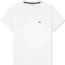 Lacoste Boys' Jersey T-Shirt (White, XL)