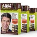 Just For Men Control GX Grey Reducing Shampoo, Gradual Hair Color with Keratin for Stronger Thicker and Healthier Looking Hair, 4 Fl Oz - Pack of 3 (Packaging May Vary)
