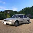 Window Visors Compatible with 1998-2002 Toyota Corolla, Dark Smoke Car Rain Sun Window Shade Guard Visor Smoke by IKON MOTORSPORTS, 1999 2000 2001