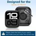 4 Pack for Apple Watch Series 10 46mm Screen Protector [Easy Installation Kit] Soft TPU Clear Film for iWatch Accessories, HD Full Coverage, Anti Scratch, Touch Sensitive, Bubble Free