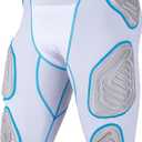 Champro Bull Rush 7-Pad Girdle, White, Grey Inset, Adult 2X-Large 