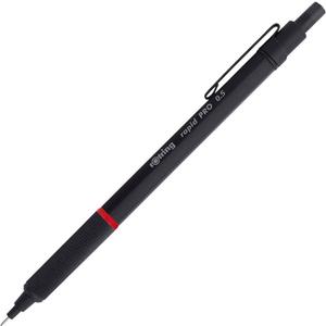 rOtring Rapid Pro Mechanical Pencil, 0.5 mm, Matte Black Finish, Precision Writing and Sketching Instrument with Comfortable Grip