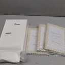 3 Pcs 5 x 7 Picture Frame with Pearls for Wedding Gifts, Wedding Frames for Horizontal and Vertical Decor Tabletop Display