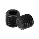 uxcell 10Pcs Hex Socket Grub Screw, M10x10mm 304 Stainless Steel Head Socket Set Screws Flat Point Grub Bolt for Door Handles, Light Fixture Repair, Black