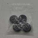 uxcell 2-inch Diameter Rubber Wheel Skateboard Trolley Caster Pulley Black 4pcs