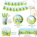 Golf Sports Party Supplies - Disposable Napkins, Dinner Plates for Golf Themed Birthdays, Sports Party Decorations