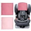 Silky Head Carseat Cover for Baby: Sprouterie Silk Feeling Satin Car Seat Head Cover for Babies Headrest Protector 2pcs Pink for Girls Infant Sleeping Hair Protection