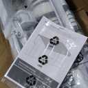 Paramondo 13.1'x9.8' Patio Awning Retractable Fully Assembled, Manual Sunshade Shelter Outdoor Deck Canopy Balcony Awning Cover - Premium Quality 280G Ployester Aluminum Frame, Grey with White Strips