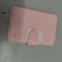 for MagSafe Wallet, Magnetic Phone Wallet RFID Blocking, Slim 5-8 Card Holder with Cash Slot & Clear ID Window, Minimalist Mag Safe Wallets for iPhone 17/16/15/14/13/12 Series, Blush Pink