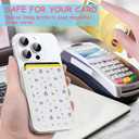 Compatible with MagSafe Wallet, Floral Lavender and Yellow Flower Magnetic Card Holder for Women, Slim Phone Wallet for iPhone 16/15/14/13/12 Series, Fits 3 Cards, Strong Magnetic Attachment (Little purple flower)