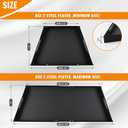 3 Piece Fireplace Tray Ash Pan,Adjustable Fireplace Tray for Up to 38" Fireplace Grates,Expandable Fireplace Ash Pan for Ash Collection,Large Trapezoid Stainless Steel,Fireplace Removable Ash Tray