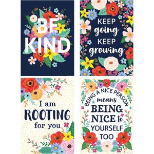 Teacher Created Resources Wildflowers Positive Posters, Set of 4
