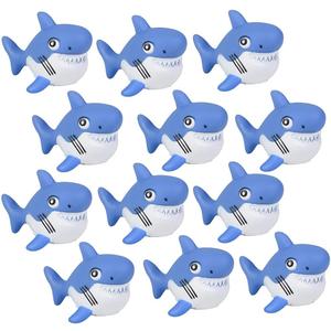 2 x Rhode Island Novelty 2.75 Inch Rubber Water Squirting Sharks, One Dozen