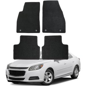 GXARTS Waterproof Car Floor Mats Carpet Full Set Fit for Chevy Malibu LS LT RS Premier 2016 2017 2018 2019 2020 2021 2022 2023 2024 | All-Weather Protectwith Anti Sliding Back
