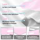 Sleep Mask, Eye Mask for Sleeping with Heads Adjustable, Earmuffs for Sleep for Men & Women, 2 in 1 Ear Mask and Blindfold, Soft Dual-Sided All-Season Eye Cover for Side Sleepers (Pink)