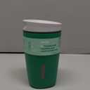 Owala SmoothSip Slider Insulated Stainless Steel Coffee Tumbler, Reusable Iced Coffee Cup, Hot Coffee Travel Mug, BPA Free 12 oz, Grey/Green (Sour Apple)