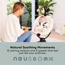Babymoov Swoon Evolution Connect, App-Controlled Smart Baby Swing, Curly White