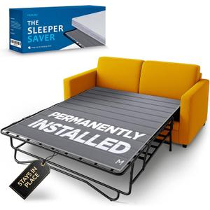 Meliusly Sleeper Sofa Support Board Queen Size (54x64) Permanently Installed Wood Sofa Bed Board for Pull Out Couch, Folds with Frame, Under Mattress Bar Shield, Sofa Bed Support, Folding Bed Board