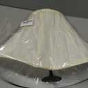 Aspen Creative 30216A Transitional Bell Shaped Spider Construction Lamp Shade, Pearl & Ivory, 7" Top x 13" Bottom x 9-1/2" Slant Height