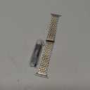 Seven-link Watch Band for Apple Watch Series 11, 10, 9, 8, 7, 6, 5, 4, 3, 2, 1 and SE 3/2/1 for Women, Dressy Stainless Steel Metal Band for Apple Watch 40mm 41mm 42mm 38mm 44mm 45mm 46mm for iWatch (Silver and Gold)