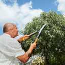 Fiskars 23" Hedge Shears, Hedge Clippers with PowerGear2 Technology that Multiplies Power for Less Effort, Garden Shears with SoftGrip Handles and Shock-Absorbing Bumpers