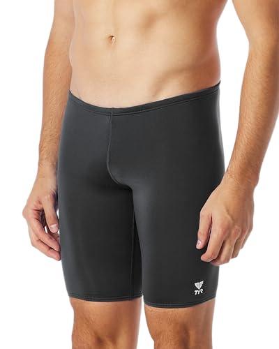 TYR Men's Standard Durafast One Jammer Swimsuit, Black, 32 M
