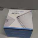 SaniteModar Shower Drain, Invisible 6 inch Square Shower Drain 2-in-1 Tile Insert Cover, 304 Stainless Steel Brushed Shower Floor Drain with Hair Catcher and Threaded Adapter