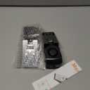 Door Stop Alarm, Door Stopper with 120DB Security Alarm, Floor Wedge Doorstop for Travel Apartment Home House (Pack of 2) (Black)