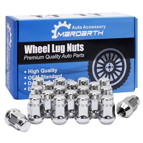Set of 20, 12x1.5 1.38'' Length 3/4'' 19mm Hex Acorn Lug Nuts with Conical Seat Compatible with Honda Acura Aftermarket Alloy Wheels