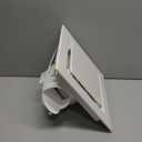 Bathroom Exhaust Fan 12" Panel Ultra Quiet without Light10x10 Mount, 1.0 Sone 130CFM, 4" Duct for Bathroom/Garage/Home (10in(Hole Size))