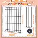 Dog Crate Divider Panel,Include 2 Metal Panels,4 Connecting Rods and 4 Spacers,Adjustable Metal Pet Kennel Divider,16.9''H,Adjustable Width 11.8"-20.86",Fit for Most Dog Crate (Crate NOT Included)