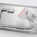 Toilet Paper Holder with Cover Tissue Roll Storage Rack Storage Dust-Proof for Kitchen & Bathroom-Stainless Steel