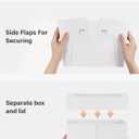 Kootek 10 Sets Cake Boxes with Cake Boards, 10x10x8 Inch White Tall Cardboard Containers for Multi-Layer Desserts, Perfect for Decorating, Mother's Day & Bakery Use