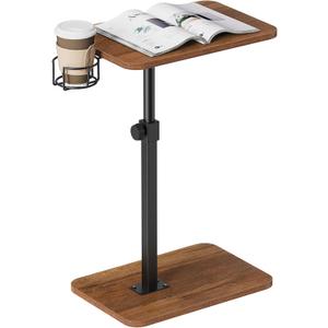 Snughome Sofa Tray Table 360Rotatable, Sofa Arm Side Table for Eating, Adjustable End Tables for Small Spaces, TV Tray Tables for Living Room, Office, Bedroom