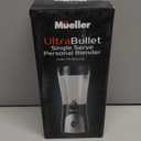 Mueller Personal Blender for Shakes and Smoothies with 15 Oz Travel Cup and Lid, Juices, Baby Food, Heavy-Duty Portable Blender & Food Processor, Grey (Gray)