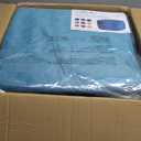 4FT Bean Bag Chair with Ultra Soft Velvet Cover Bean Bag Sofa with Memory Foam Bean Bag Chairs with Large Size Lazy Sofa for Dorm Office Living Room Bedroom Sea Blue 4'