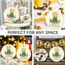 2 x Bee Ornament 2025 - Bee Christmas Ornament, Cute Animals Christmas Ornaments - Gifts for Bees Lovers - Ceramic Ornaments 2025