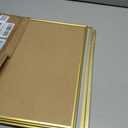 upsimples 16x24 Picture Frame Gold 3 Pack, Scratch-Proof Poster Frames 16 x 24 for Photo Gallery - Slide-In Strips, Horizontal or Vertical Wall Mounting