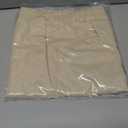 Runcati Mens Casual Pants Drawstring Elastic Waist Lightweight Cropped Linen Pants Summer Yoga Beach Trousers (Small, Beige)