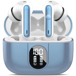 Csasan Ai Translation Earbuds Real Time,3-in-1 Buletooth 5.3 Translator Earbuds with 6 Translation Modes/164 Languages,No Subscription Required Translatior Headphones, Blue
