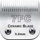 7FC Blades Dog Grooming Clipper Compatible with Andis Pet/Oster A5/Wahl KM Series, Ceramic & Stainless Steel Blade (1pc 7fc:1/8''(3.2mm))
