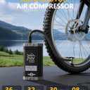 Tire Inflator Portable Air Compressor, 2X Fast Air Pump with Digital Gauge 150 PSI, Auto Shutoff for Roadside Inflation, Daily Car Care, Motorcycles, Bikes, and Sports Ball, One-Click Start