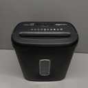 Amazon Basics 8-Sheet High Security Cross Cut Paper and Credit Card Shredder with P-4 Security, Auto Shut-off, Black