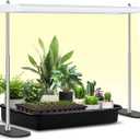 FOXGARDEN Grow Light Stand, Advanced LED Plant Growth Lighting with 4/8/12H Timer, 6 Dimming Options, and Adjustable Height - Optimal for Indoor Plants in Seedlings, Vegetative, and Flowering Phases 23.43in Grow Light Stand